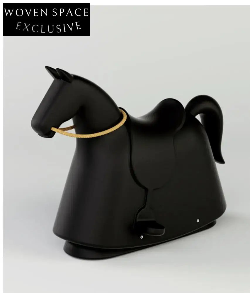 Playful Horse Rocking Chair: Modern Fiberglass Animal Kids' Living Room Seat