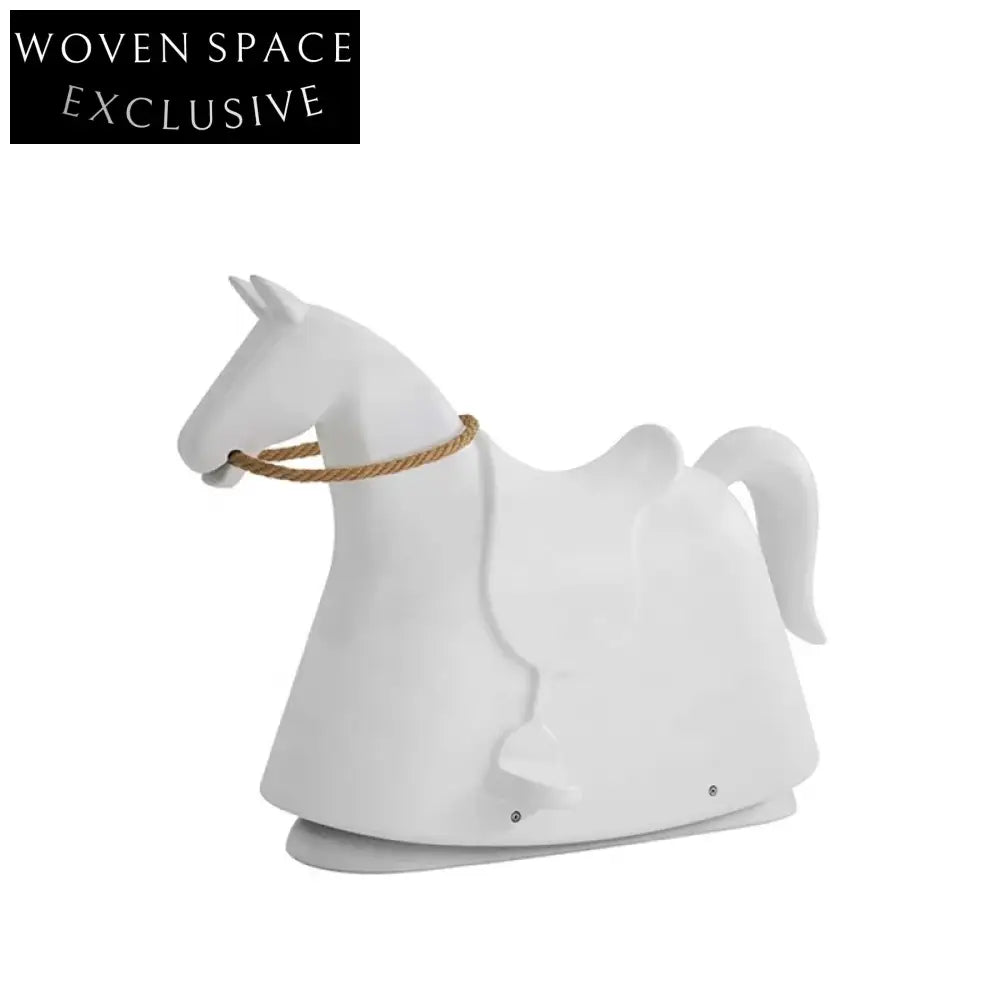 Playful Horse Rocking Chair: Modern Fiberglass Animal Kids' Living Room Seat
