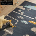 Playful Parking Lot Kids' Area Rug - Thick Polyester Cartoon Design
