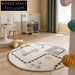 Playful Parking Lot Kids' Area Rug - Thick Polyester Cartoon Design