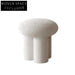 Plush Boucle Mushroom Ottoman - Lamb Wool Seating for Cozy Spaces