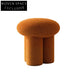 Plush Boucle Mushroom Ottoman - Lamb Wool Seating for Cozy Spaces