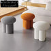 Plush Boucle Mushroom Ottoman - Lamb Wool Seating for Cozy Spaces