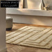 Plush Cream Tufted Faux Milk Silk Living Room Area Rug for Home Decor