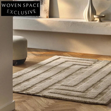 Plush Cream Tufted Faux Milk Silk Living Room Area Rug for Home Decor