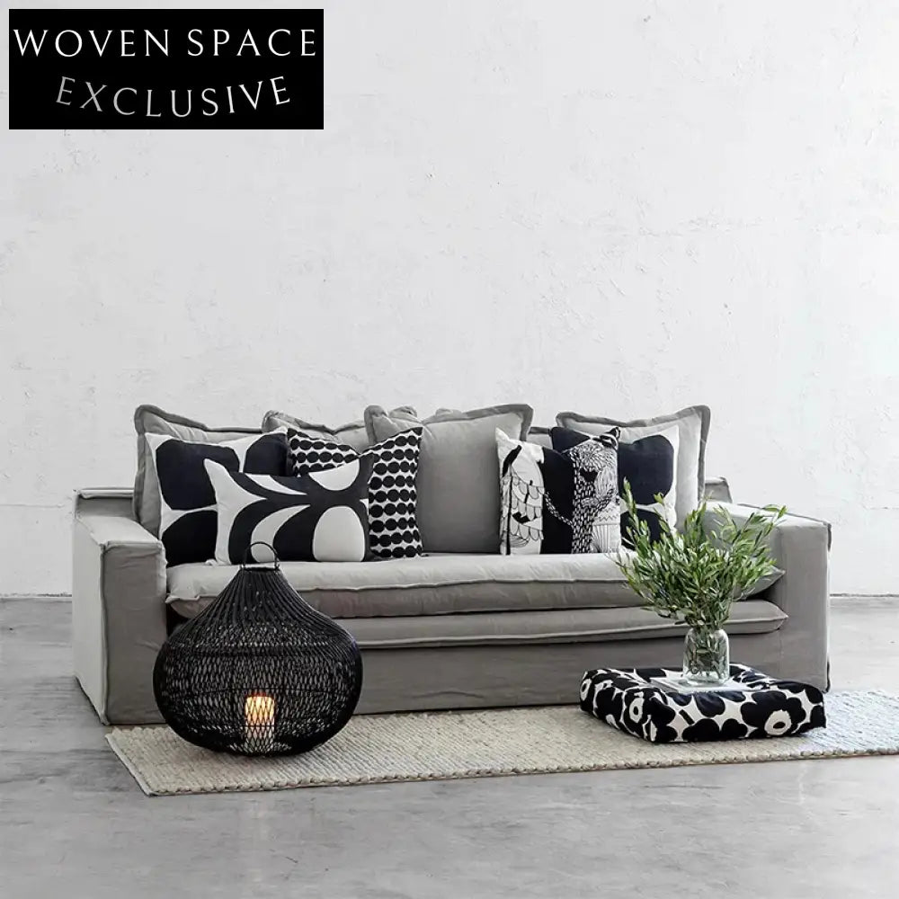 Plush Feather Down L-Shaped Modular Corner Sofa with Ottoman, Modern Sofa