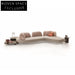 Plush Italian Modern Modular Fabric Sectional Sofa for Contemporary Living Spaces