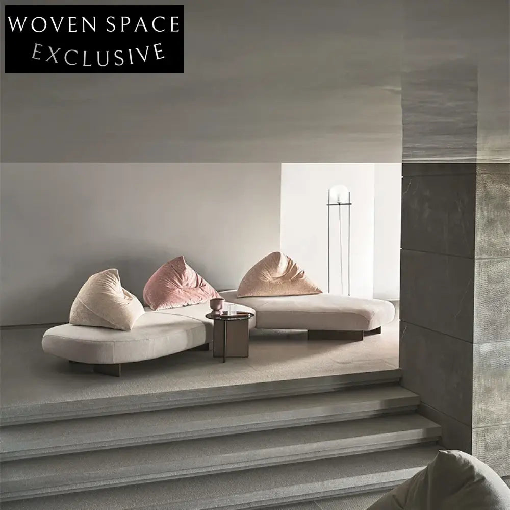 Plush Italian Modern Modular Fabric Sectional Sofa for Contemporary Living Spaces