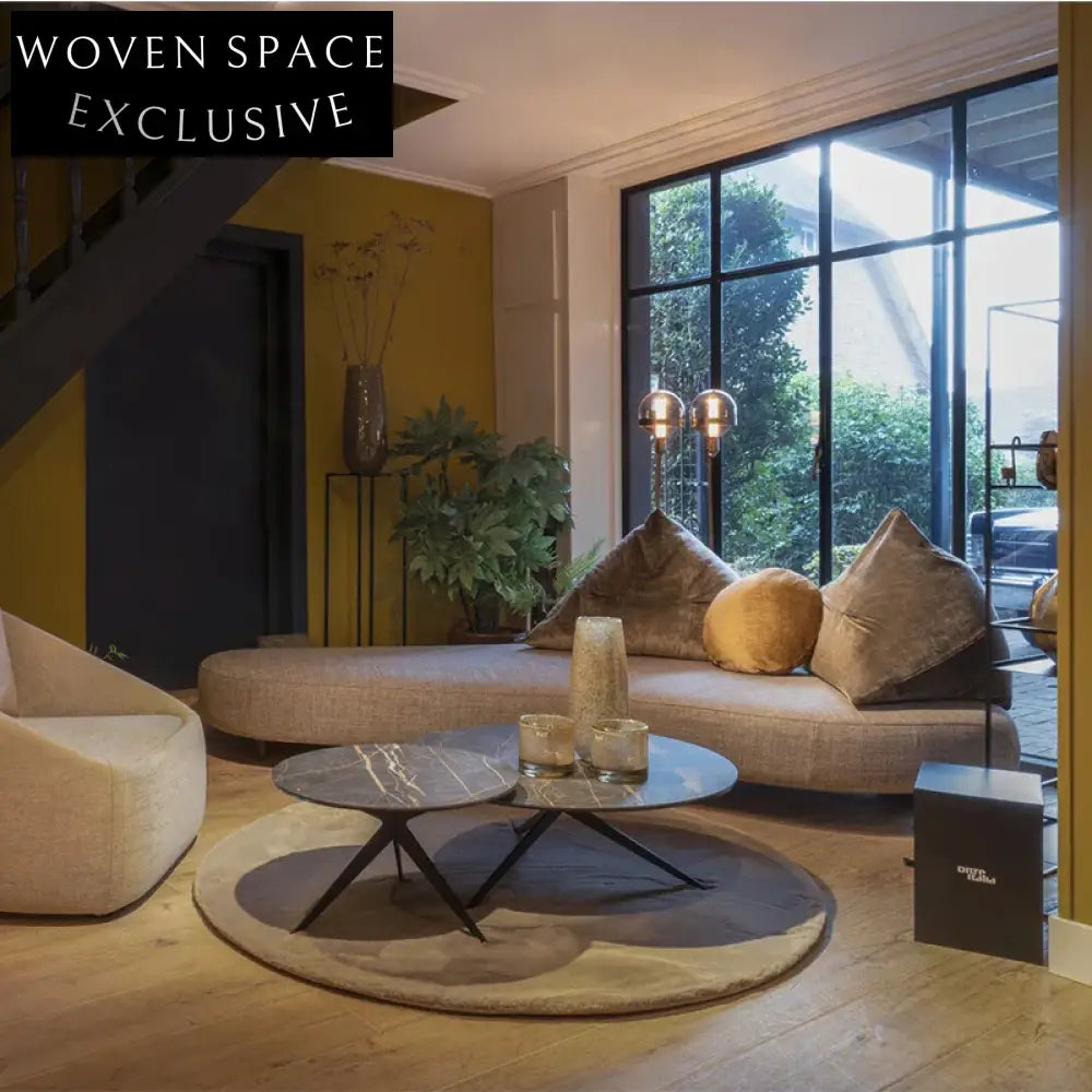 Plush Italian Modern Modular Fabric Sectional Sofa for Contemporary Living Spaces