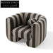 Plush Lambswool Fabric L-Shape Sofa: Contemporary Living Room Hotel Seating