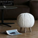 Plush Lambwool Fur Kids Round Ottoman Stool for Living Room Home Decor