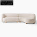 Plush Modern Boucle L-Shape Sectional Sofa for Living Room and Hotel Lobby