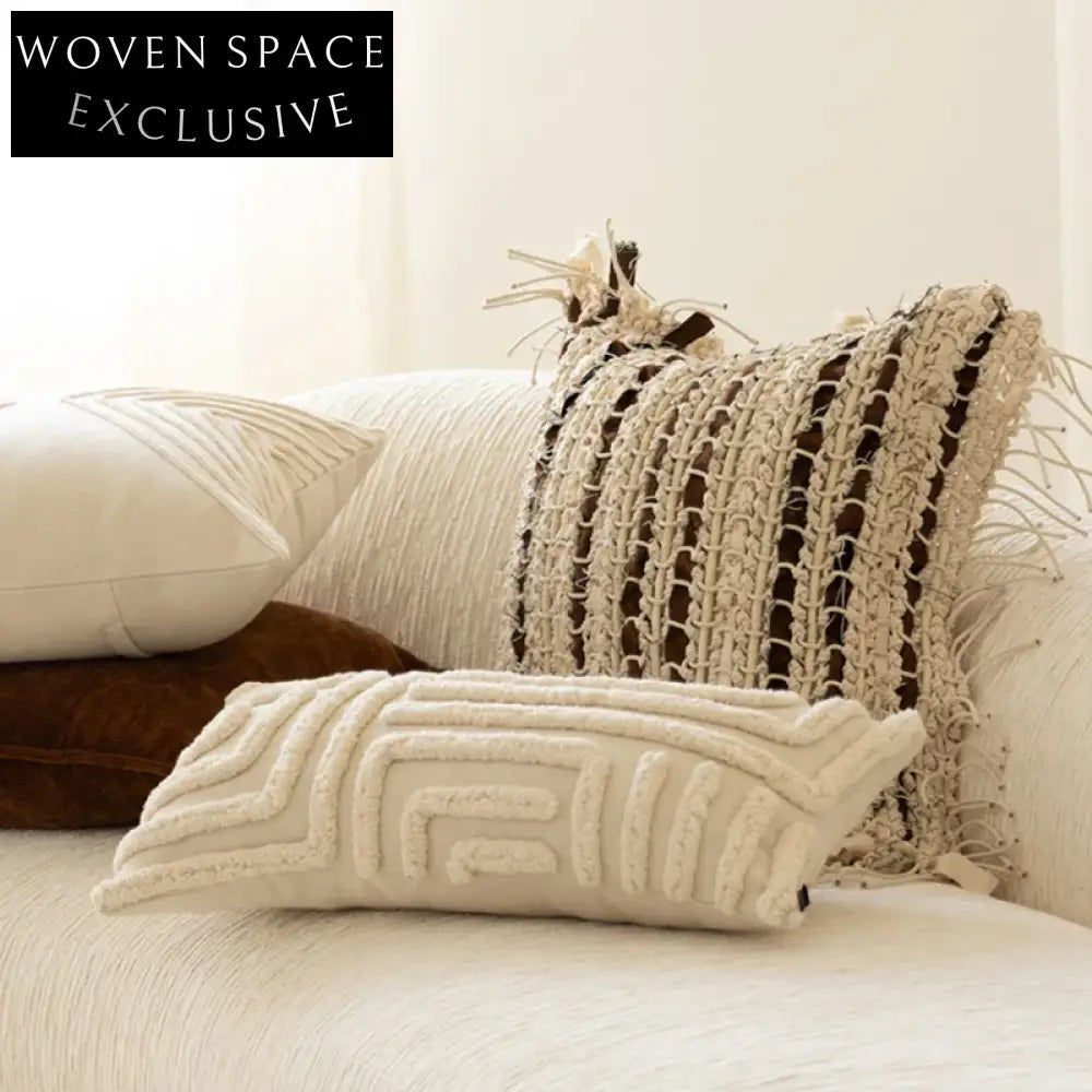 Plush Modern Decorative Sofa Cushion for Living Room Bedroom Comfort Pillow