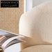 Plush Modern Fabric Long Backrest Sofa Chair for Living Room & Hotel
