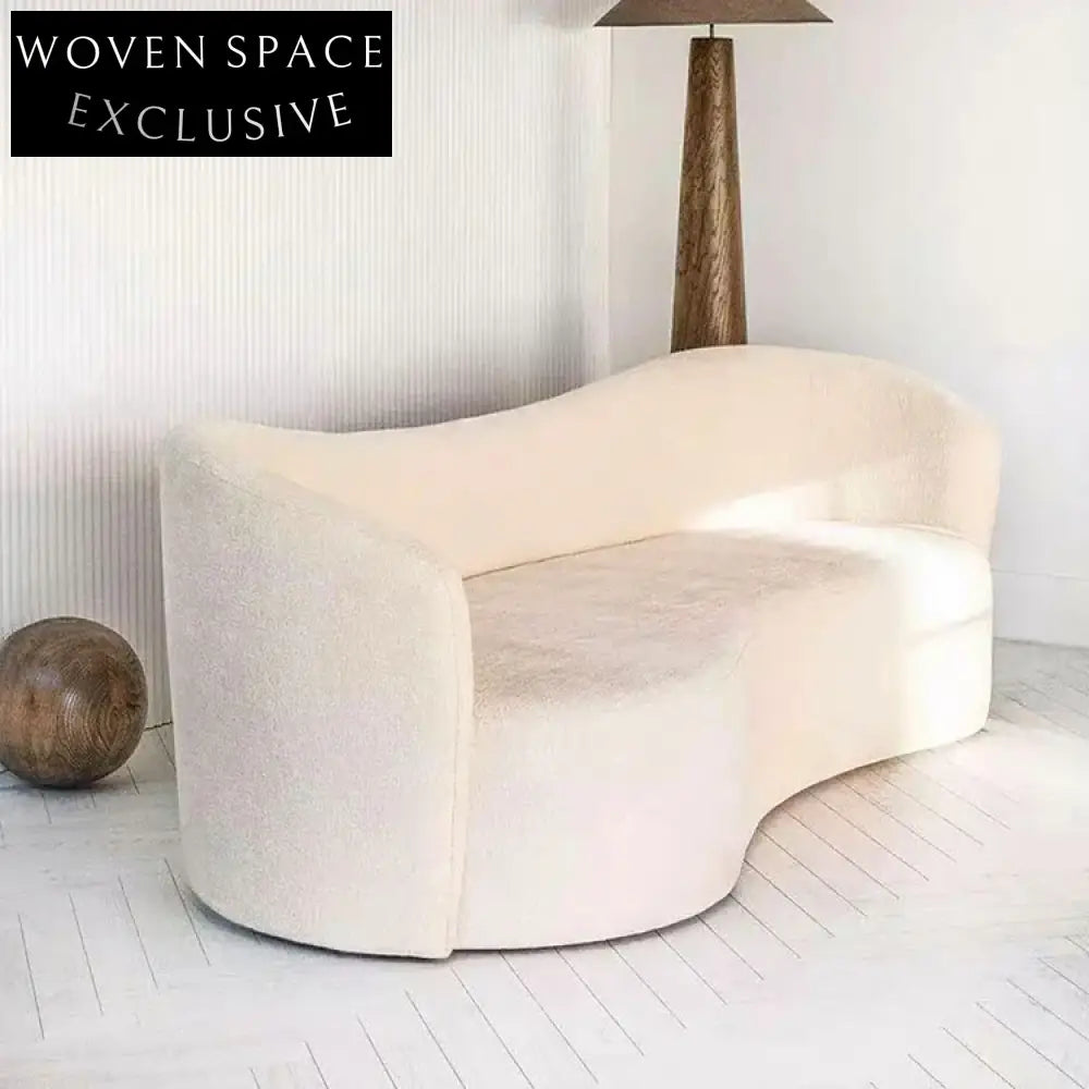 Plush Modern Fabric Long Backrest Sofa Chair for Living Room & Hotel