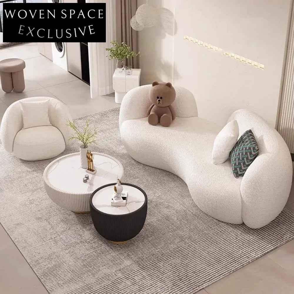 Plush Modern Fabric Upholstered Elastic Sponge Corner Sectional Sofa