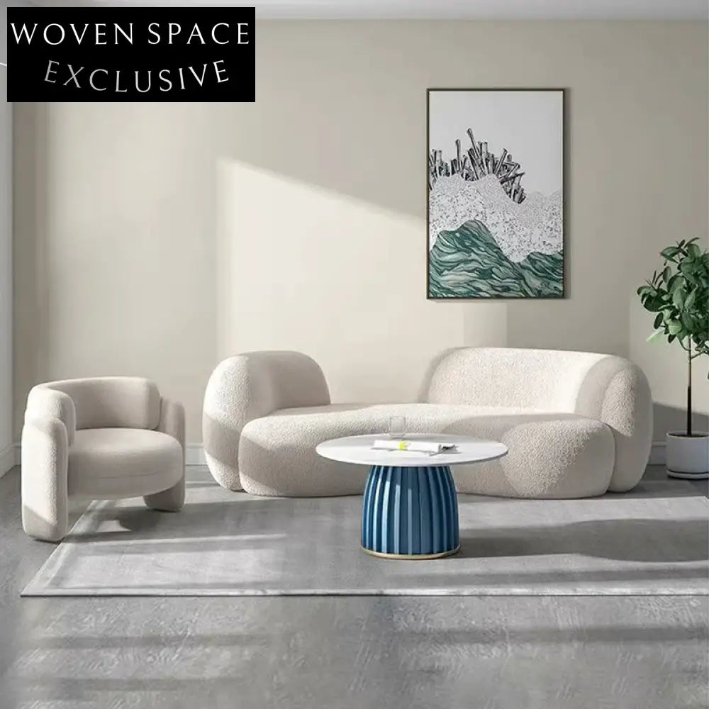 Plush Modern Fabric Upholstered Elastic Sponge Corner Sectional Sofa