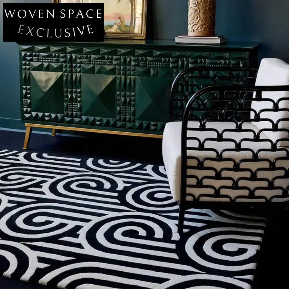 Plush Modern Minimalist Hand-Tufted Polyester Area Rug for Living Room, Bedroom