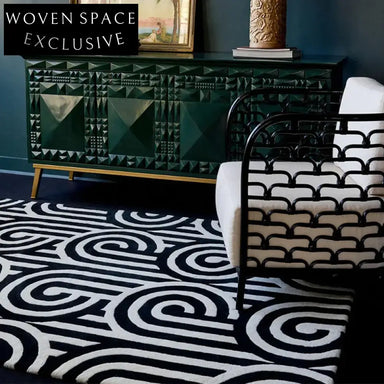 Plush Modern Minimalist Hand-Tufted Polyester Area Rug for Living Room, Bedroom