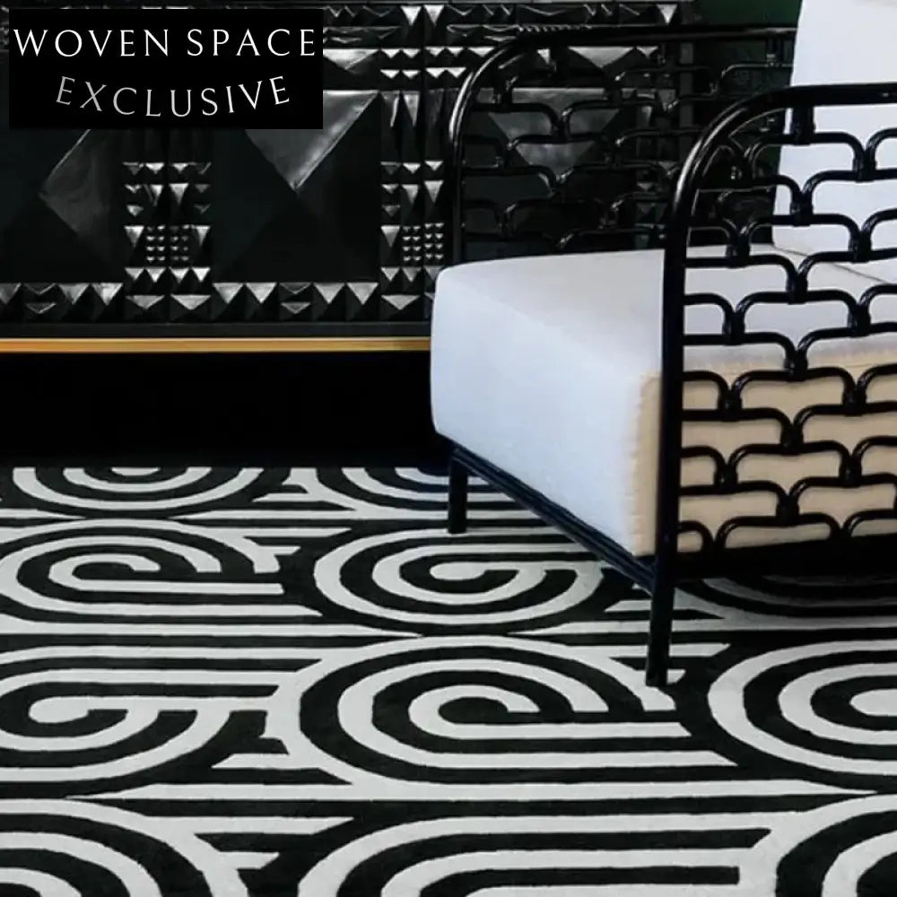 Plush Modern Minimalist Hand-Tufted Polyester Area Rug for Living Room, Bedroom