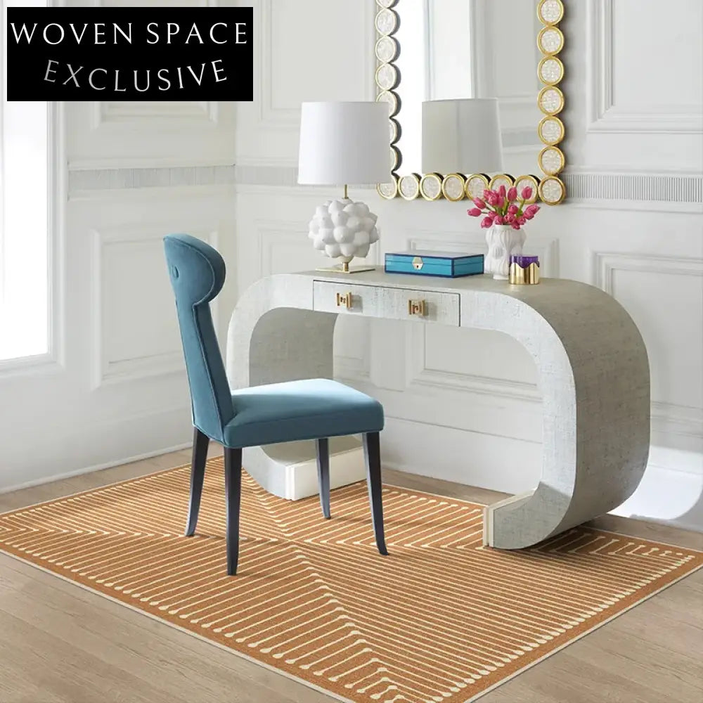 Plush Modern Minimalist Polyester Area Rug for Living Room Bedroom Decor