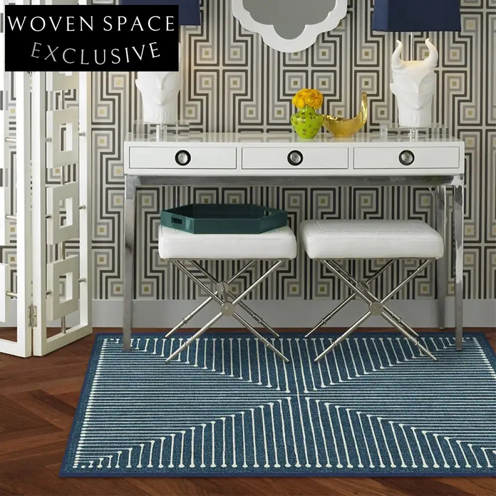 Plush Modern Minimalist Polyester Area Rug for Living Room Bedroom Decor