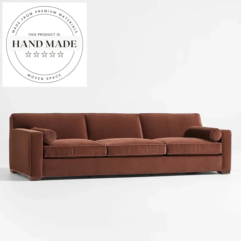 Plush Modern Velvet Sectional Seating for Elegant Living Room Sofa