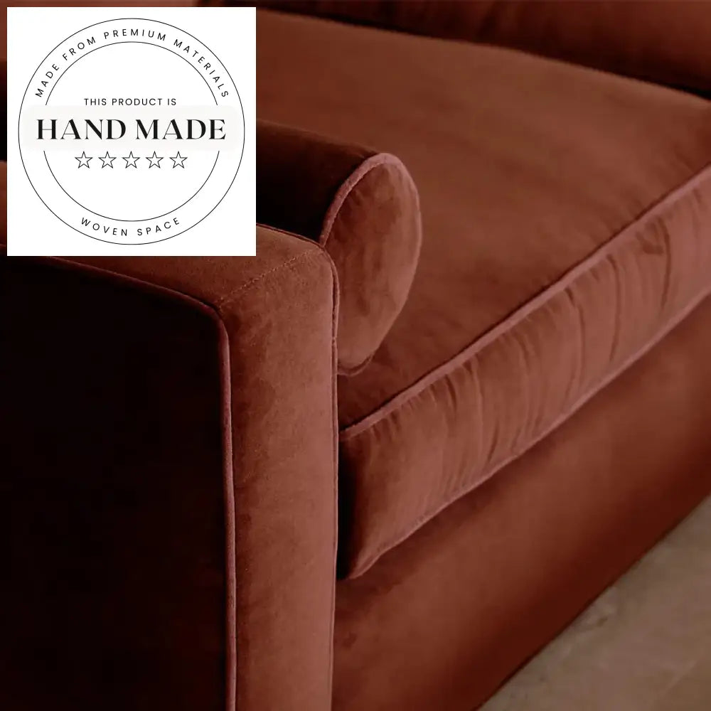 Plush Modern Velvet Sectional Seating for Elegant Living Room Sofa