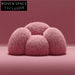 Plush Pink Sheepskin Teddy Fabric Living Room Lounge Sofa Chair
