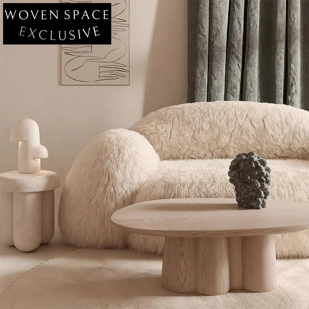 Plush Pink Sheepskin Teddy Fabric Living Room Lounge Sofa Chair