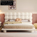 Plush Teddy Fabric Bubble Headboard Bed Frame for Modern Bedroom Comfort