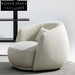 Plush Teddy Fabric L-Shaped Sectional Sofa for Modern Living Room