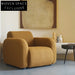 Plush Teddy Fabric Modern Modular Sectional Sofa Chair for Living Room