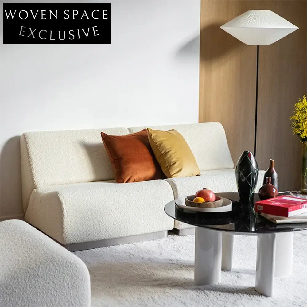 Plush Teddy Lamb Wool Combination 7-Seater Living Room Sectional Sofa