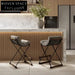 Plush Upholstered Bar Stool, Sturdy Metal Legs, Modern Kitchen & Cafe