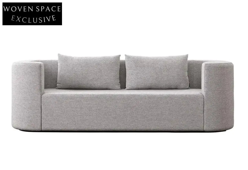 Luxury Velvet 3-Seater Curved Sofa: Elegant Round Living Room Furniture