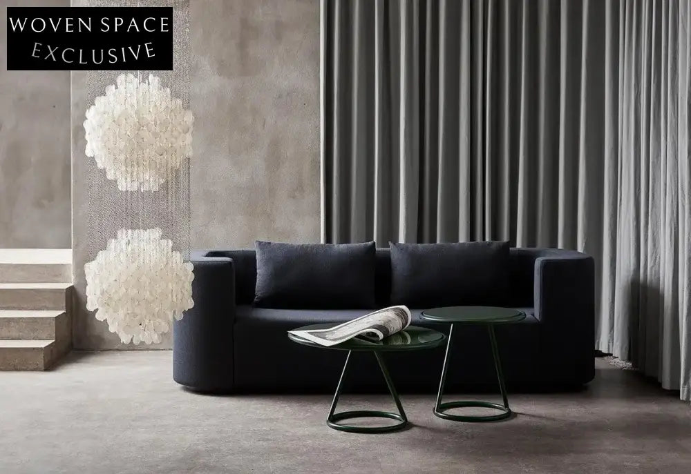 Luxury Velvet 3-Seater Curved Sofa: Elegant Round Living Room Furniture