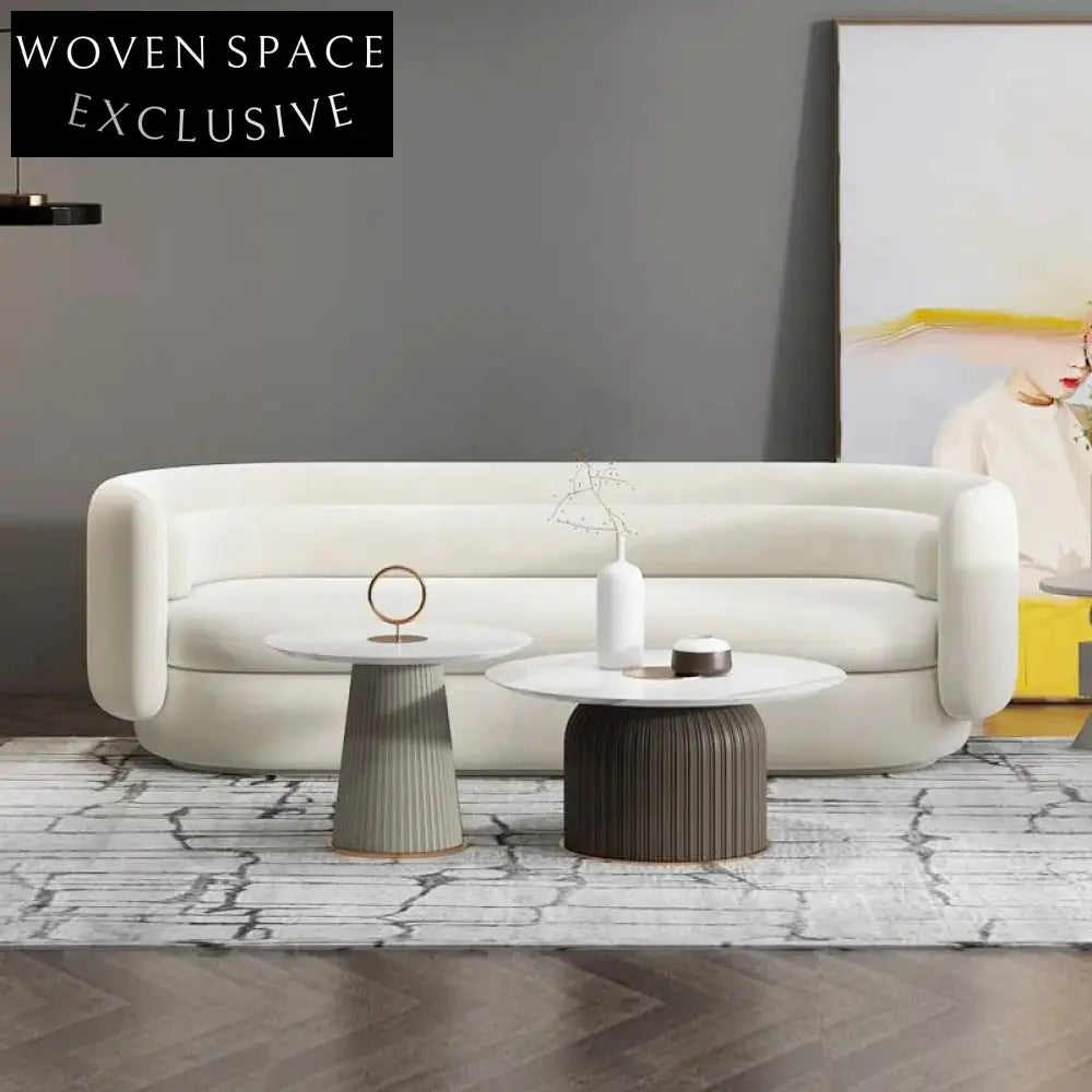 Plush Velvet Deep Seat Luxury Sofa, Modern Two-Seater Couch for Living Rooms