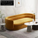 Plush Velvet Deep Seat Luxury Sofa, Modern Two-Seater Couch for Living Rooms
