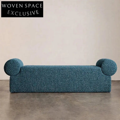 Plush Velvet Fabric Modern Long Accent Ottoman Bedroom Living Room Bench