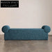 Plush Velvet Fabric Modern Long Accent Ottoman Bedroom Living Room Bench