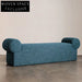 Plush Velvet Fabric Modern Long Accent Ottoman Bedroom Living Room Bench