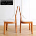 Plush Velvet High Back Dining Chair, Solid Wood Nordic Frame