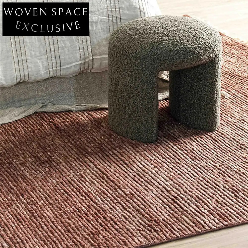 Plush Velvet Luxury Round Ottoman Stool, Modern Lamb Wool Accent Furniture