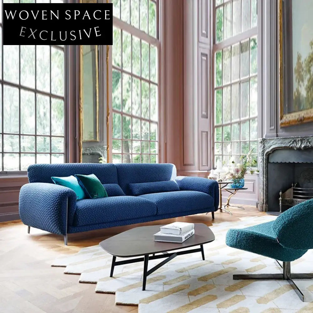 Plush Velvet Modern Accent Sofa with Metal Legs