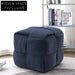Plush Velvet Modern Cuboid Floor Ottoman Bench Stool for Living Room Entryway