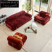 Plush Velvet Modern Sectional Luxury Couch Set for Living Room Sofa