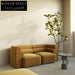 Plush Velvet Modular Sectional Sofa Set with Ottoman, Modern Living Room Couch