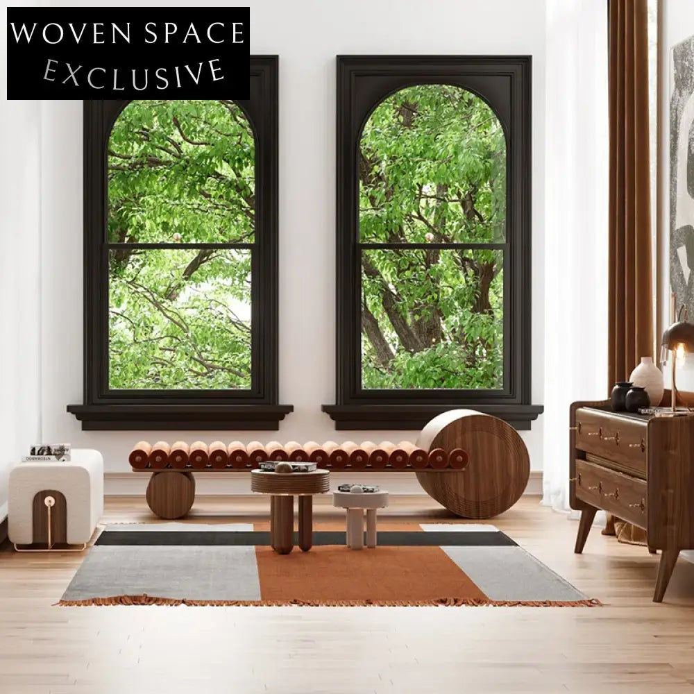 Plush Velvet Ottoman Bench, Modern Solid Wood Frame, Elegant Living Room Seating