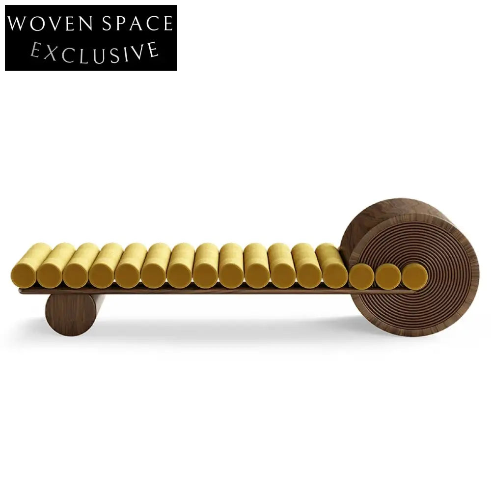 Plush Velvet Ottoman Bench, Modern Solid Wood Frame, Elegant Living Room Seating